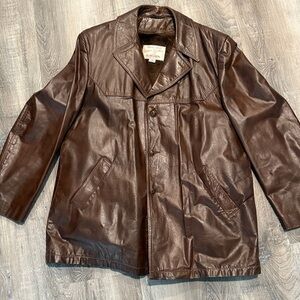 Vintage Grais 70's Glazed Angel Skin Napa  Leather Jacket SZ 42